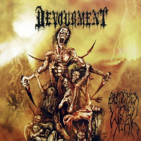 Devourment - Butcher The Weak (LP, Black/Mustard)